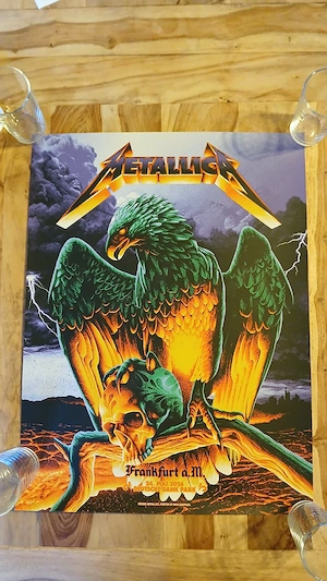 Metallica Frankfurt Limited Konzert Poster