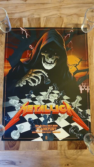 Metallica Frankfurt Limited Konzert Poster