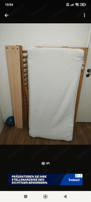 Geuther Babybett 3 in 1 mit Matratze 