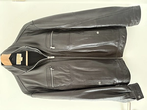 Tolle schwarze He.-Lederjacke 