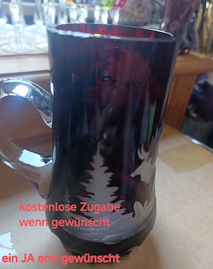 Vase mit  Cognacschwenk Brandyglas Bild 8