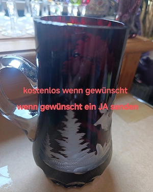 Vase mit  Cognacschwenk Brandyglas Bild 9