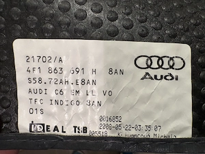 Fuß- und Gummifußmatten Audi A6 C7 (2011 - 2018) und C8 (2018 - 2025) für vorn und hinten Bild 8