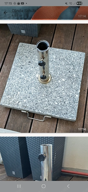 Granit Sonnenschirmständer