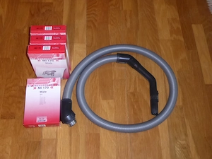 4 Packungen Staubsaugerbeutel MI170 für Miele Staubsauger und Staubsaugerschlauch für Miele S524