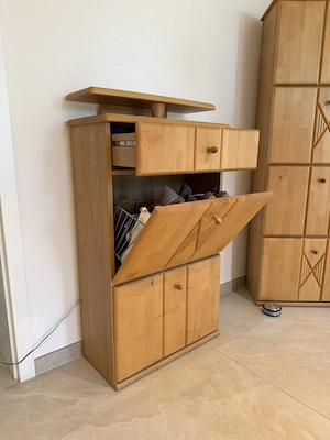 5 teilige Garderobe Buche hell massiv Bild 5