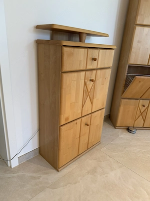 5 teilige Garderobe Buche hell massiv Bild 7