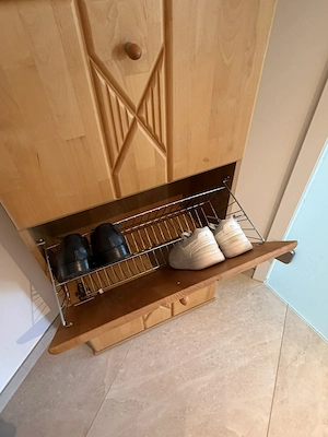 5 teilige Garderobe Buche hell massiv Bild 9