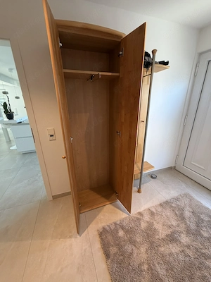 5 teilige Garderobe Buche hell massiv Bild 8