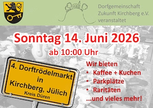 4. Kirchberger Dorftrödelmarkt 14.Juni 2026
