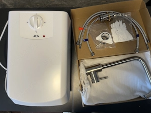 Neuer AEG Untertischboiler + neue Edelstahl Niederdruckarmatur