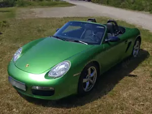 Porsche Boxster Boxster Messefahrzeug Meangreen matt