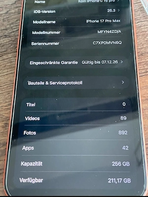 iphone 17 pro Max  Bild 2