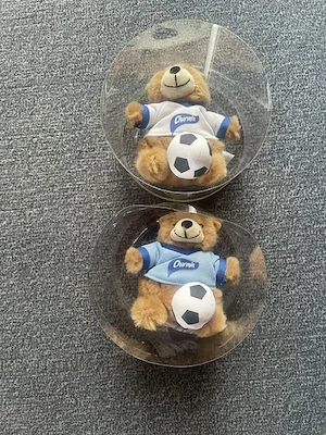 6 x Charmin Bärchen Fußball Werbeartikel Sammlerstück