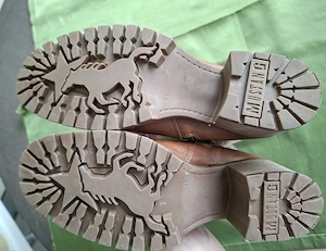Mustang Schnürstiefelette Damen Gr. 39 aus Lederimitat, inkl. Schuhspanner 