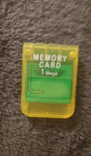 Sony Playstation 1 Speicherkarte PS1 Memory Card PSOne PAL 1MB Gelb PS1 Konsole 