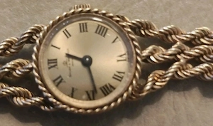 baume mercier watch women 14k gold Triple Rope, 25 Grams