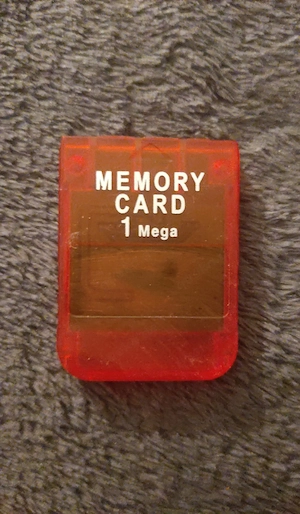 Sony Playstation 1 Speicherkarte PS1 Memory Card PSOne PAL 1MB Rot PS1 Konsole 
