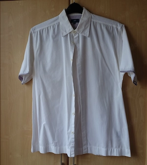 Herren - Vintage - Hemd, Freizeithemd, Kurzarm, JP, weiß, Gr. M