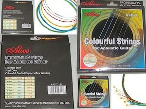 NEU* OVP* Professional Akustik Gitarrensaiten farbig Guitar Strings Stahlsaitengitarre Stärke 11 52