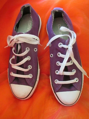 Sport Freizeit Canvas Stoff Chuck Sneaker Schnür Schuhe Converse All Star Classic Ox Gr. 37 4 lila