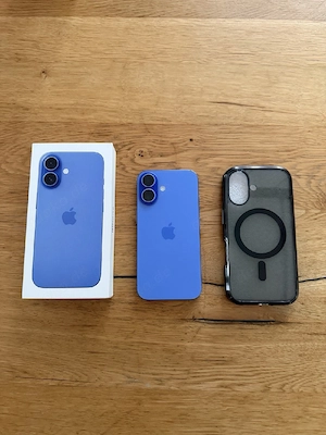 Apple iPhone 16 blaue 128GB  + verpakung so gut wie neu, funktioniert super