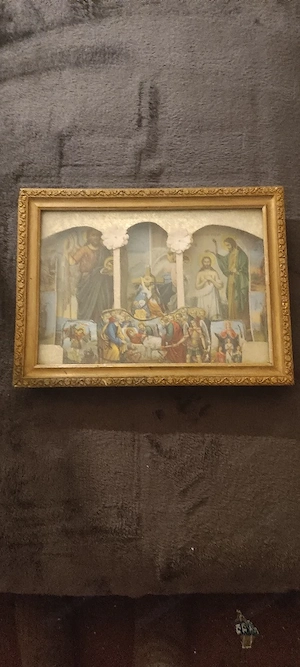 Jesus Bild Wandbild Heiligen Bild Jesus Christus Kreuzigung Jesus Kreuz Kruzifix 44 x 33 cm 