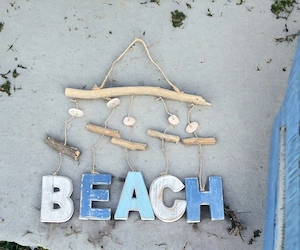 Holzhänger BEACH   echtes Strandgut für dein Zuhause!, Strandliebe, Stranddeko