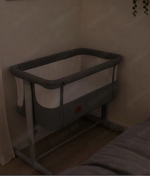 beistellbett grau
