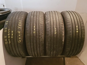  4x 205 55R17 91V Good Year Sommerreifen 5 + 6 mm Dot 0824