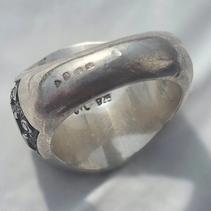 Originaler Clocks & Colours  Jolly Roger  Ring aus massivem 925 Sterling Silber in Größe US 10.