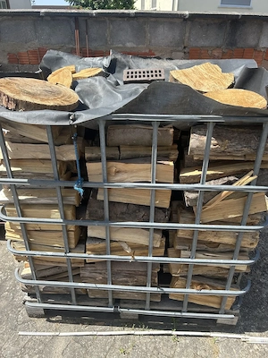Brennholz Mix in IBC Box!Ofen!trocken!Buche Kiefer Eiche! nur Abholung Bild 3