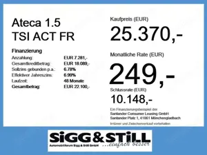 SEAT Ateca 1.5 TSI ACT FR LED*NAV*SPUR-ASS*SHZ*PDC*CAM Bild 4