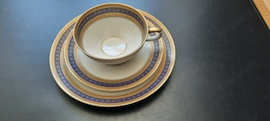 Seltmann Weiden Porzellan Teetasse mit Untertasse und Kuchenteller 