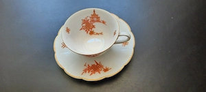 Moccatasse mit Untertasse aus Porzellan von Krautheim - TOP Zustand