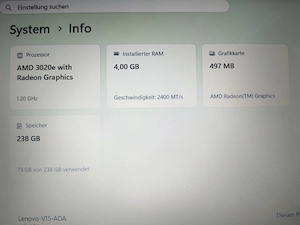 Laptop Lenovo V15-ADA 82C7 Bild 5