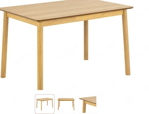Esstisch Farbe Eiche natur wie neu BHT 80cm x 75cm x 120cm 