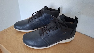Geox Herren Respira Stiefel dunkelblau Leder Gr. 41 