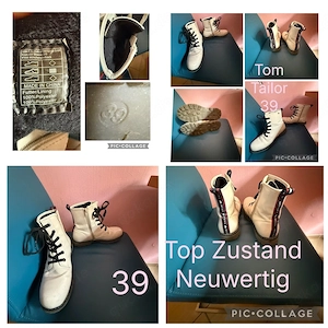 tom tailor weisse damen stiefel 39