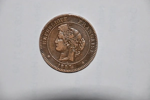 Münze Frankreich 10 Centimes 1887 A