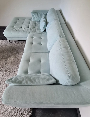 L-Sofa in hellblau - Kollektion Guido Maria Kretschmer für Otto 