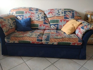 Schlafcouch bunt zum ausziehen 