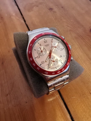 SWATCH Irony Chronograph AG 2004 Herren Edelstahl Armbanduhr