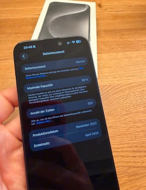 iphone 15 pro max, black titanium  Bild 5