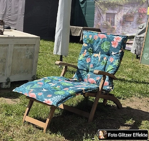 sonnenliege Holz mit Polster