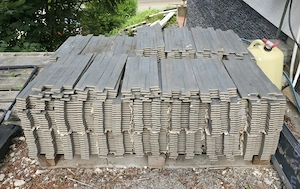 Moderne,hellgrau Klinker,466 Stück,26,46 m2