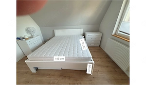 Komfortables Doppelbett 180x200 Rauch Orange + Premium Matratze