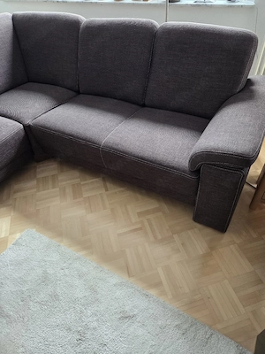 braune Eckcouch 