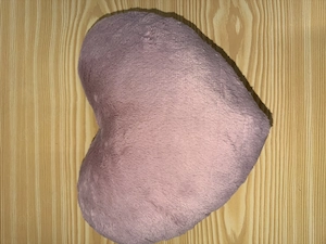 Kuscheliges neues rosafarbenes Plüscherz, ca. 10x30x40 cm 