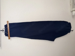Neuwertige Jogginghose, Uni, blau, XXL